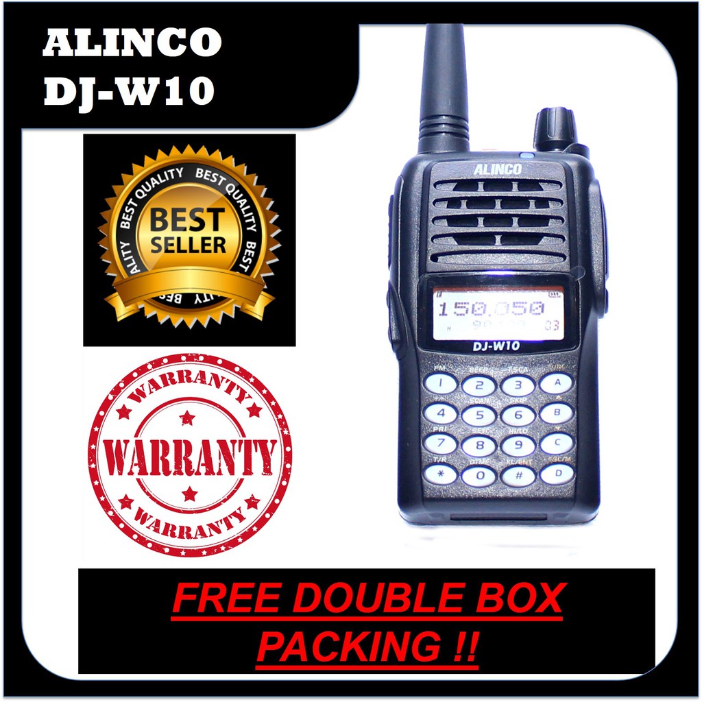 HT Alinco DJ W10 Single Band VHF / Handy Talkie DJ-W10 Garansi 1 Tahun Servis / Radio Komunikasi