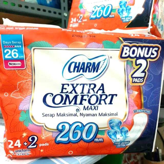 Charm Extra Comfort Non Wing 26cm