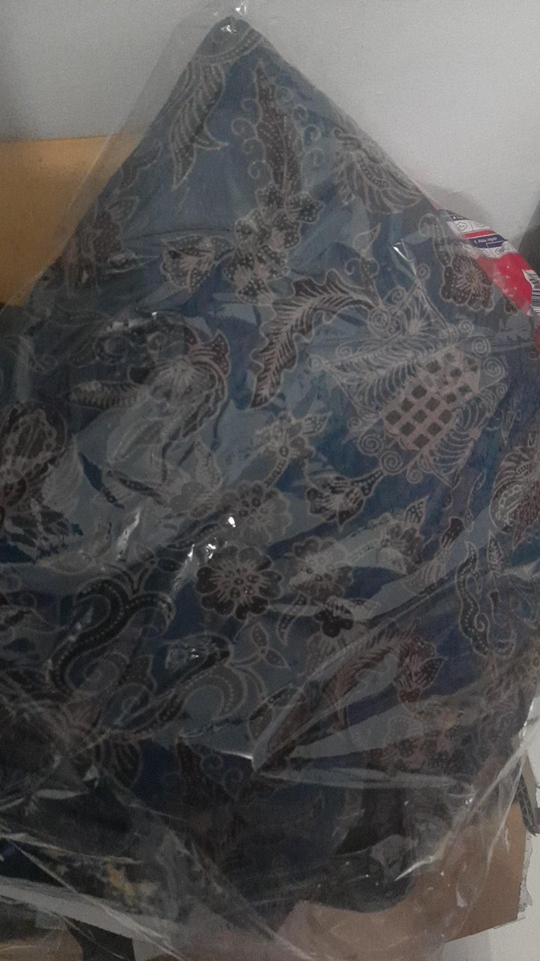 Kemeja Couple Rok Lilit Instan Hem Batik Pria Lengan Panjang Slimfit Premium Warna Biru 728868 Cap 7