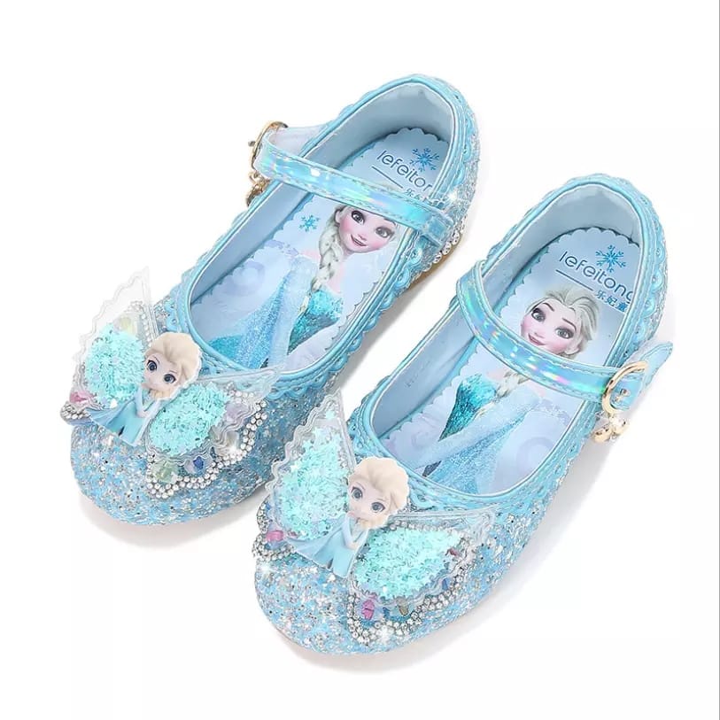 Sepatu Pesta Anak Perempuan Frozen elsa Angel Wings New MEWAH DAN CANTIK