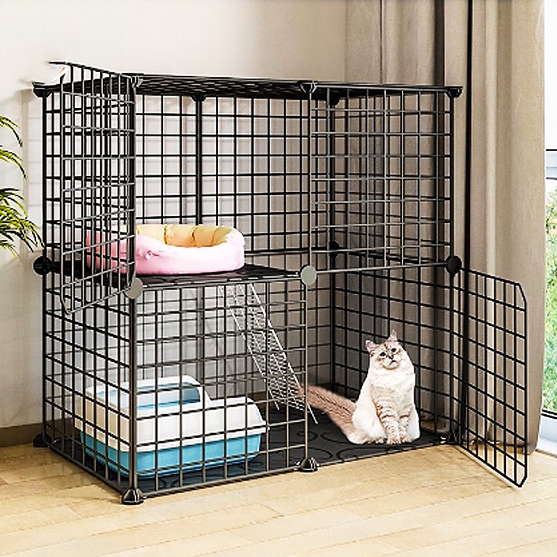 Kandang Hewan Peliharaan / Kandang Anjing / Kandang Kucing / Kandang Hamster Burung Pagar Besi DIY