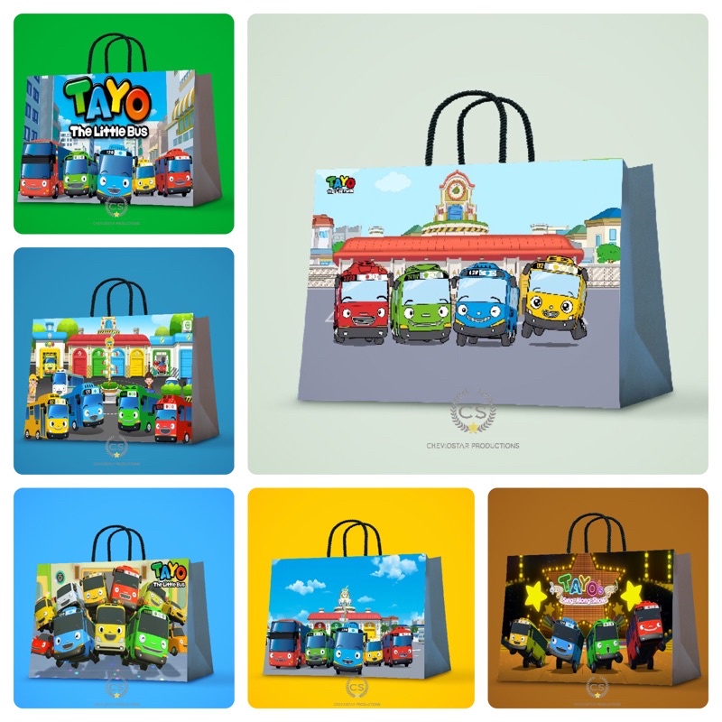 

Paperbag Bus Tayo Goodie bag Tas Kado Tas Kertas Hampers Bungkus kado