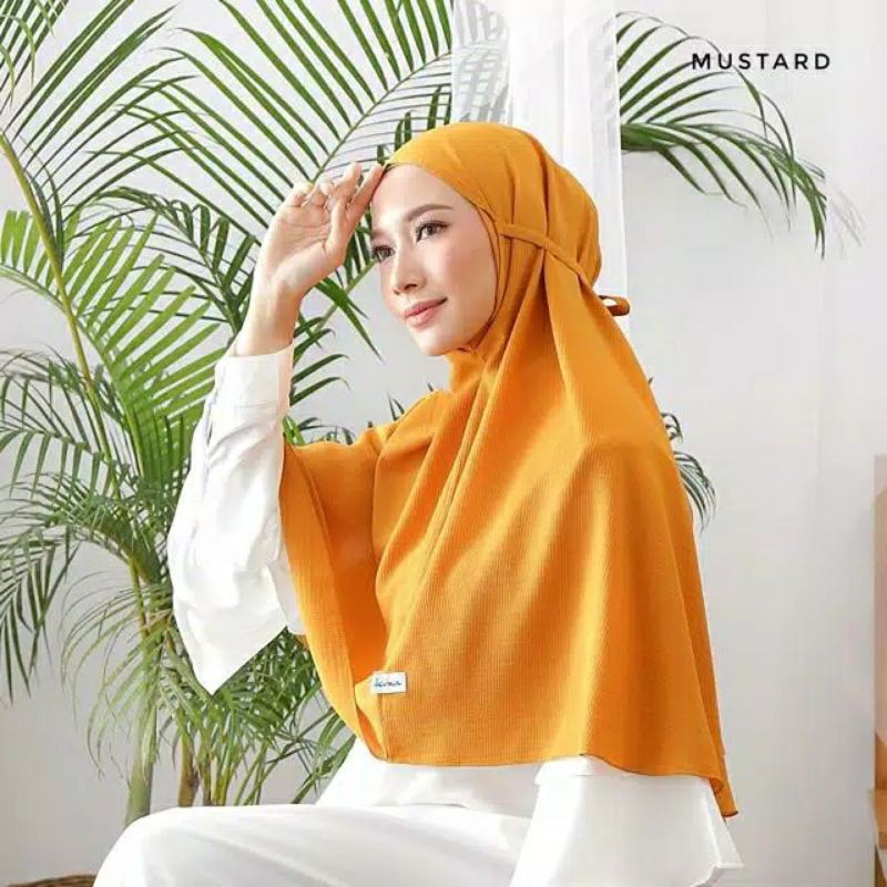 BERGO MARYAM PREMIUM JUMBO DIAMOND ITALIANO HIJAB KHIMAR BIG SIZE