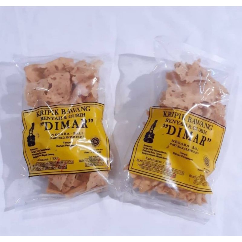 

KRIPIK BAWANG DIMAR OLEH OLEH KHAS JEMBRANA BALI 160gr