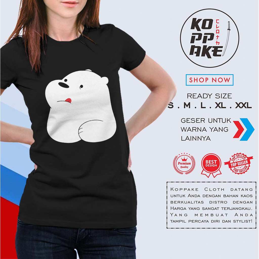 Kaos WE BARE BEARS v2 Baju Distro