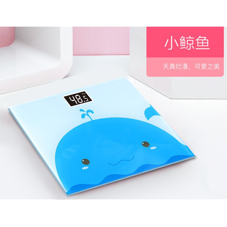 Timbangan Badan Kaca Digital - Elektronik 180kg KARTUN SCALE OLL - 2626-2