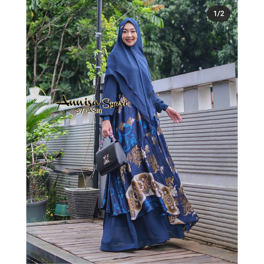 Gamis Annisa Syari Asm Fashion Gamis Syar I Terbaru Jilbab Annisa Dress Original 2021 Terlaris