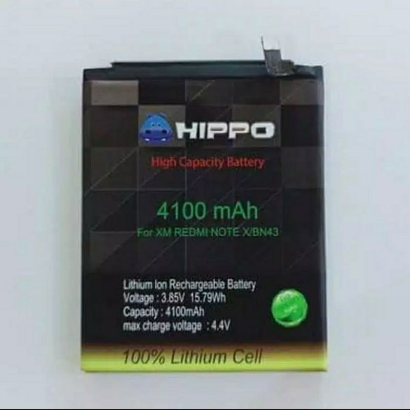 Baterai Batre Batteru Batrai Hippo BN43 Xiaomi Redmi Note 4X Batrai BN 43 Redmi Note4X Original