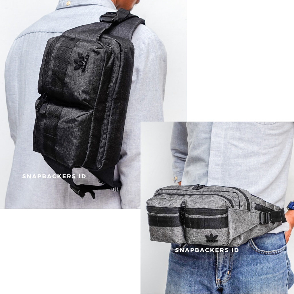 SALE Waistbag Adidas Impor | Tas Waistbag Adidas Pria Mirror Original