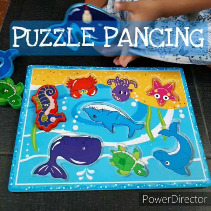 Puzzle pancing hewan laut