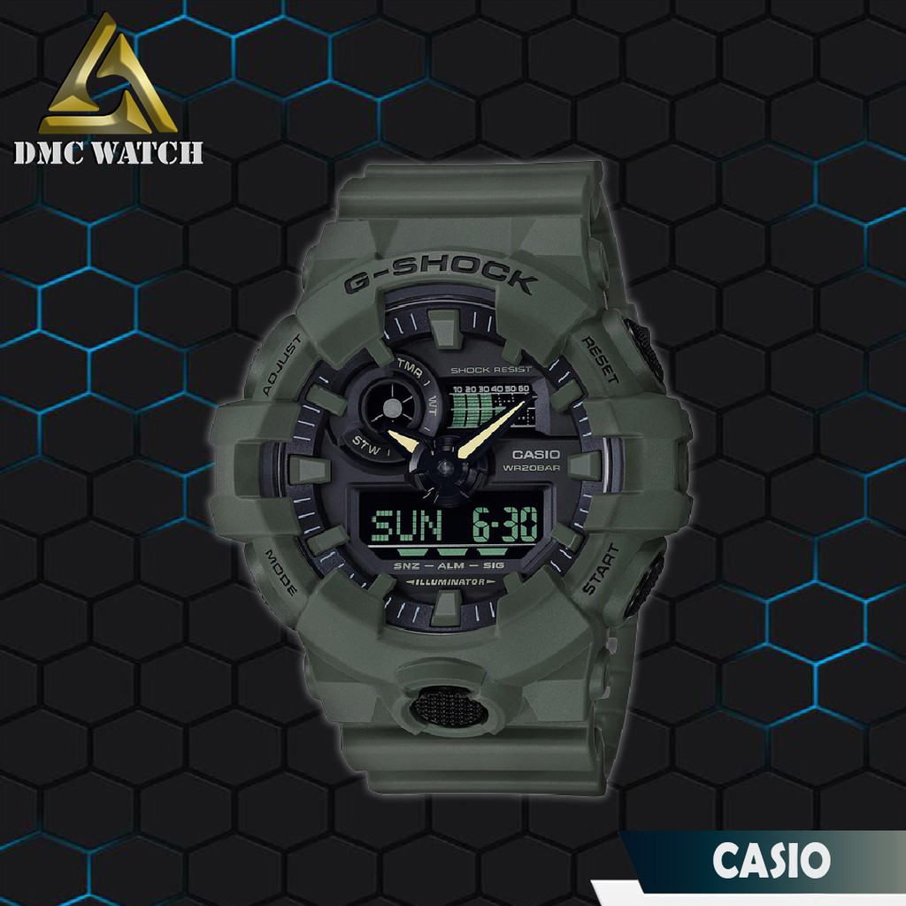 Jam Tangan Pria Casio G-Shock GA-700UC Green Original BM