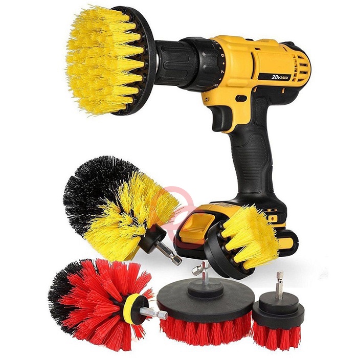 Kepala Sikat Bor Elektrik Power Cleaning Head 3 PCS / Brush Drill Head / Sikat Pembersih Serbaguna