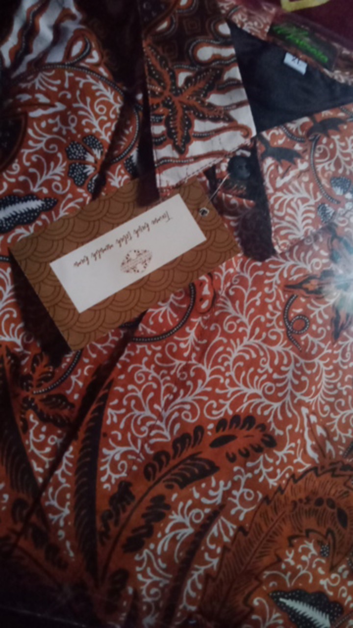 Niswara Sogan Kemeja Batik Pria Full Furing Katun Sragenan