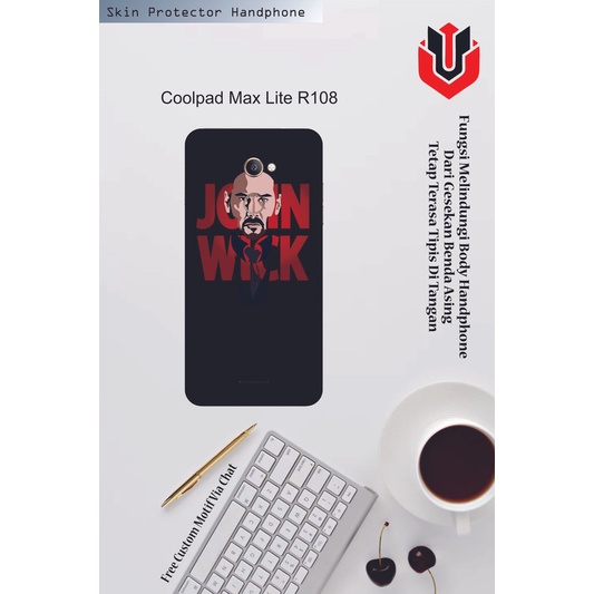 Isi 2pcs Garskin Hp Coolpad Max Lite R108 Motif ff - Free Custom Motif via Chat