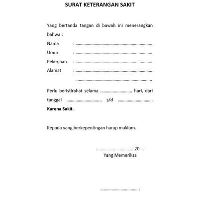 

P-EQI ♡ Blangko Buku Surat Keterangan Sakit 1 Ply top produk