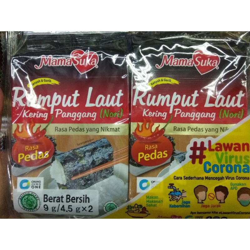 

MamaSuka Rumput Laut Panggang Rasa Pedas