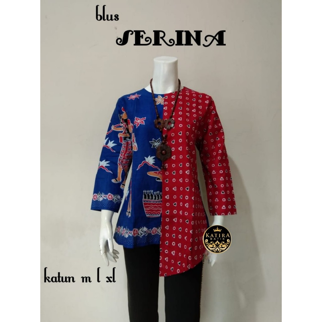 BLUS SERINA BLUS ZIGGY JAMU GENDONG #3 BLUS BATIK FASHION BLOUSE BATIK MUSLIM SERAGAM BATIK KERJA