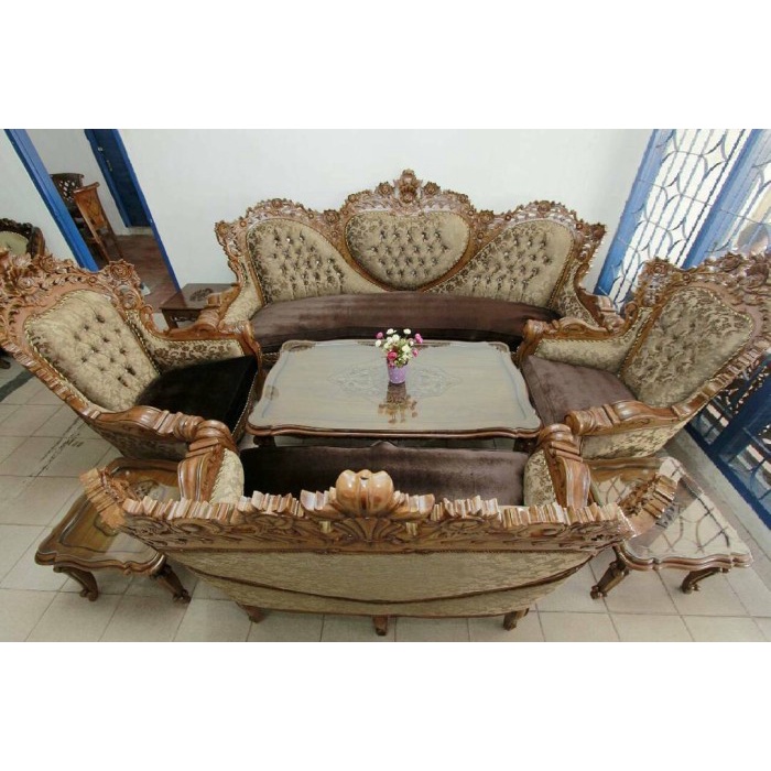 kursi sofa ganesa monaco kayu jati