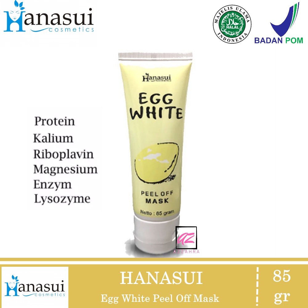 HANASUI Egg White Peel Off Mask - 85gr / Masker Hanasui/Masker wajah