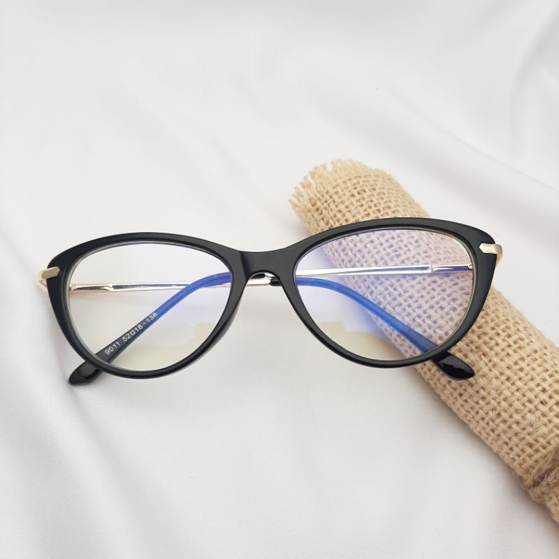 kacamata wanita cat Eye 9011 minus clynder normal paket lensa photocromic dan blueray | Frame Kacamata 9011 | Kacamata Wanita Cet Eye FREE LENSA MINUS/SILINDER