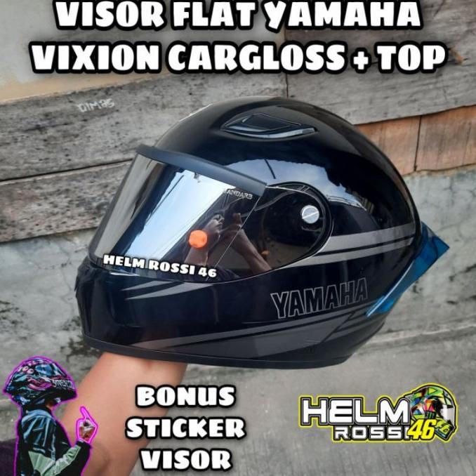 Kaca Visor Flat Iridium Yamaha Vixion Cargloss||plus top dan talangair