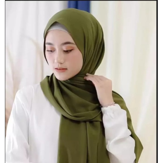 PASHMINA INSTAN INNER 2IN1/ HIjab /Jilbab /Kerudung Ciput Bahan Ceruty BabyDoll Trend Harga Termurah