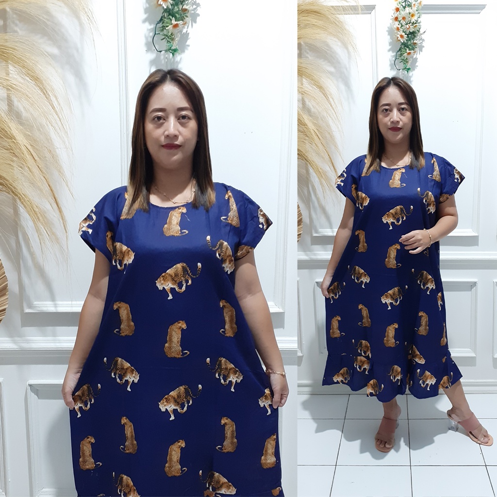 DASTER RUFFLE | DASTER VIRAL MOTIF | DASTER KEKINIAN | DASTER RAYON MURAH BAWAH LUTUT NON BUSUI-MOTIF 28