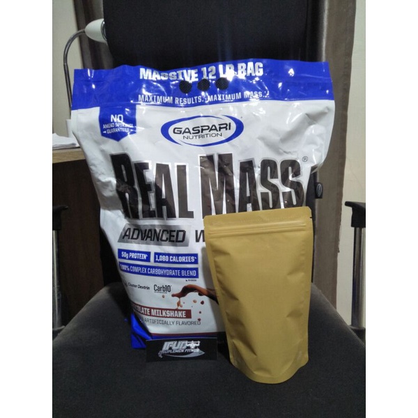 Gaspari Nutrition Real Mass Ecer 1 lbs Repack 450 Gram Real Mass Gainer Gaspari