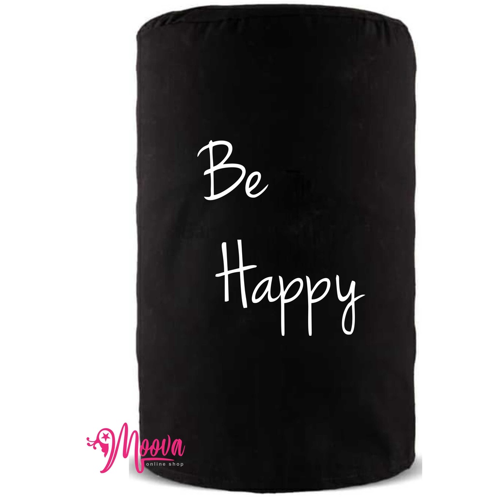 Cover Galon/Sarung Galon/Tutup Galon Motif Be Happy Sablon Keren murah