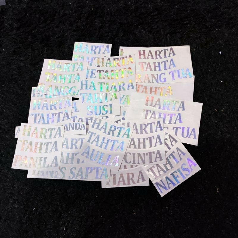 

STIKER HOLOGRAM CUSTOM TULISAN UK 8X8CM
