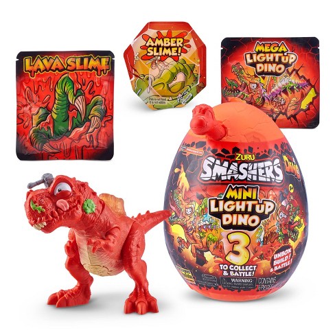 ZURU SMASHERS DINO Mini Light-up Dino Series 4 100% ORIGINAL MURAH