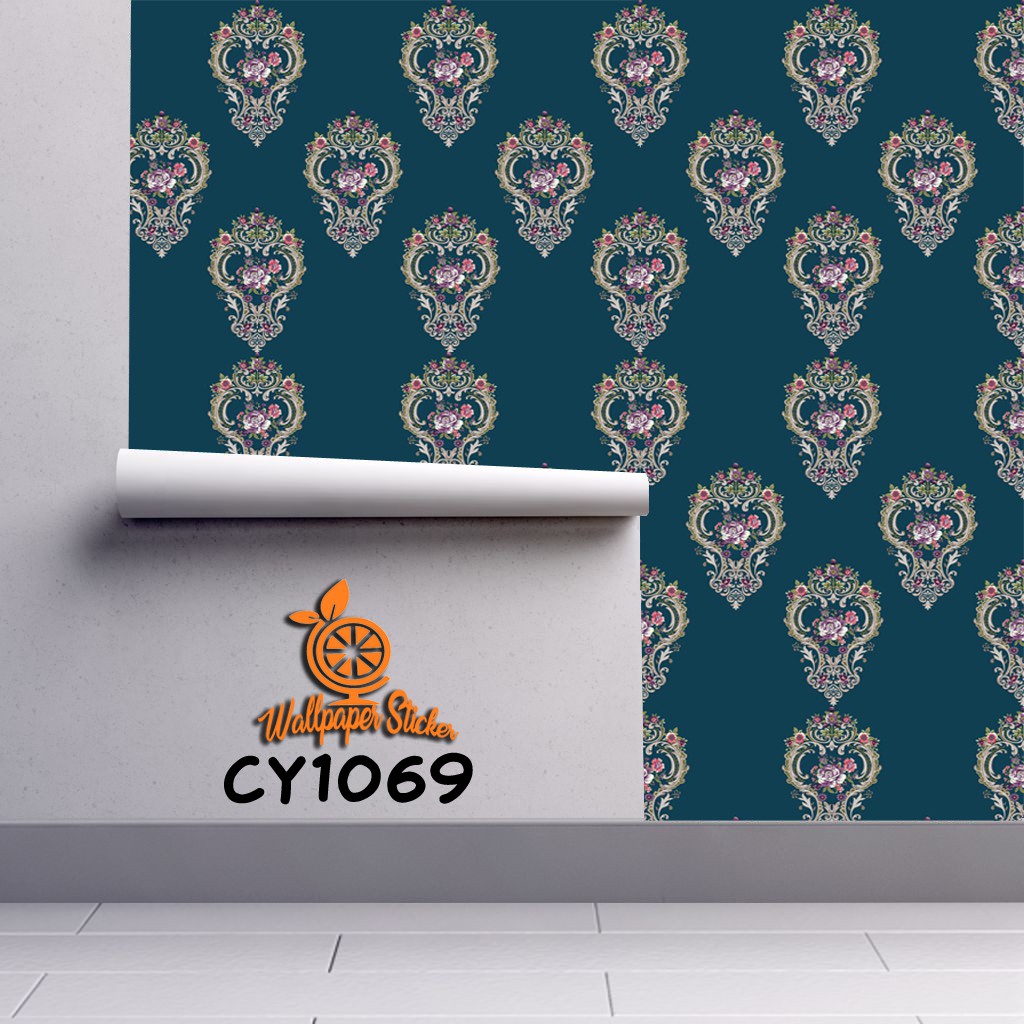 Wallpaper Dinding Wallpaper Stiker 3d Wallpaper Ruang Tamu Cy 45Cm X 10M Motif Batik Aesthetic-7