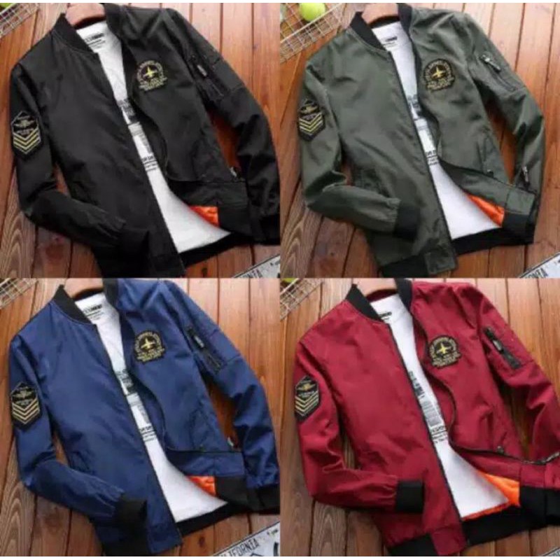 ZET Bomber Kajet || Jaket Bomber Pria Trendy II Jaket Pilot Outdor Bahan Fleece ( Pria dan Wanita )
