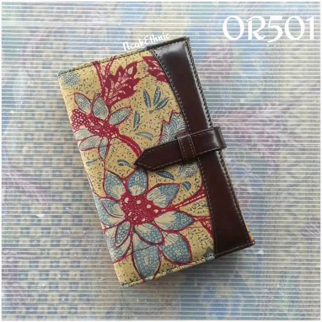 OR501 Planner / Note Organizer Batik Lawasan 3N & Kulit Asli buku agenda