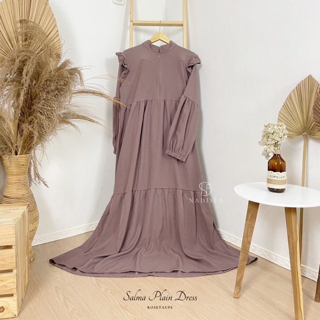 SALMA PLAIN DRESS POLOS LEBARAN SIMPE