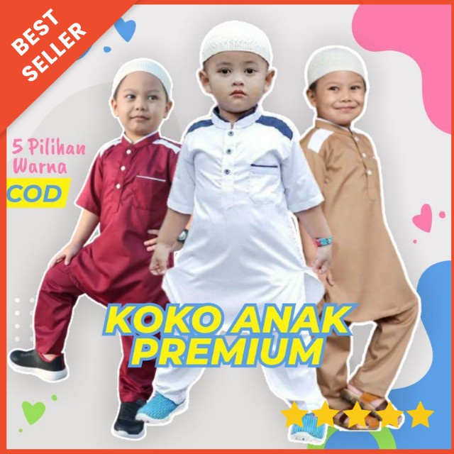 [3-8T] SETELAN BAJU MUSLIM KOKO LEBARAN ANAK LAKI LAKI 3-8 TAHUN PREMIUM TOKEAN RAYYA SERIES ORIGINAL BY HONEST KIDS / SETELAN BAJU KOKO RAYYA TOKEAN CELANA CHINOS LENGAN PENDEK AL AZHAR KHAIRO SERIES