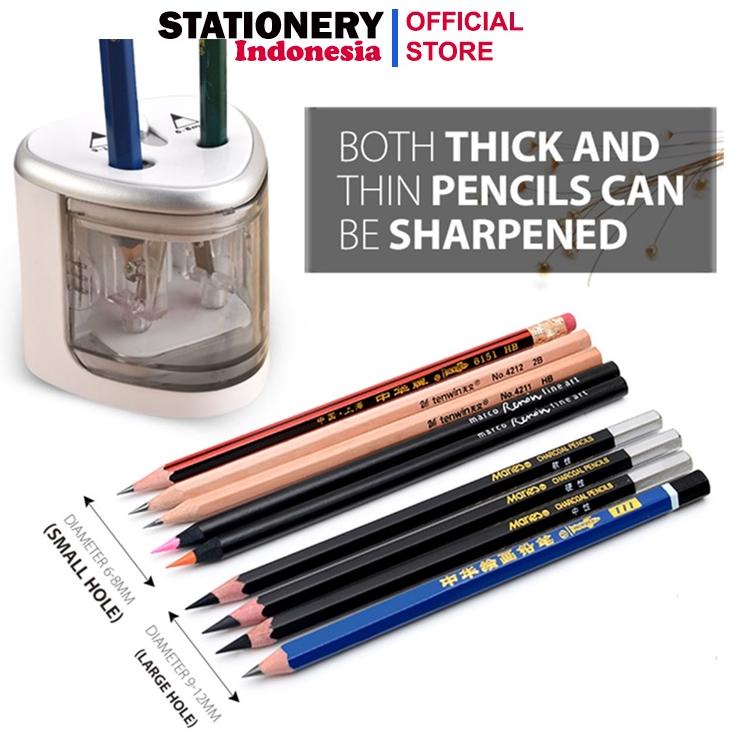 

Model Baru YHGWK RAUTAN PENSIL ELEKTRIK / ELECTRIC SHARPENER Rautan Serutan Electric Pencil Pensil Tenwin Otomatis Elektrik Automatic Electric Sharpener Dua Lubang - TENWIN 8004 45 Ready