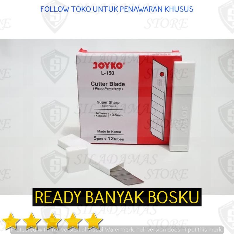 

1x Tube Isi 5pcs Cutter L-150 Besar L150 Refill
