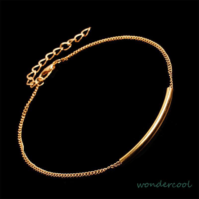 Vintage Fashion Metal U Tube Anklet Beach Summer Alloy Anklet-Won