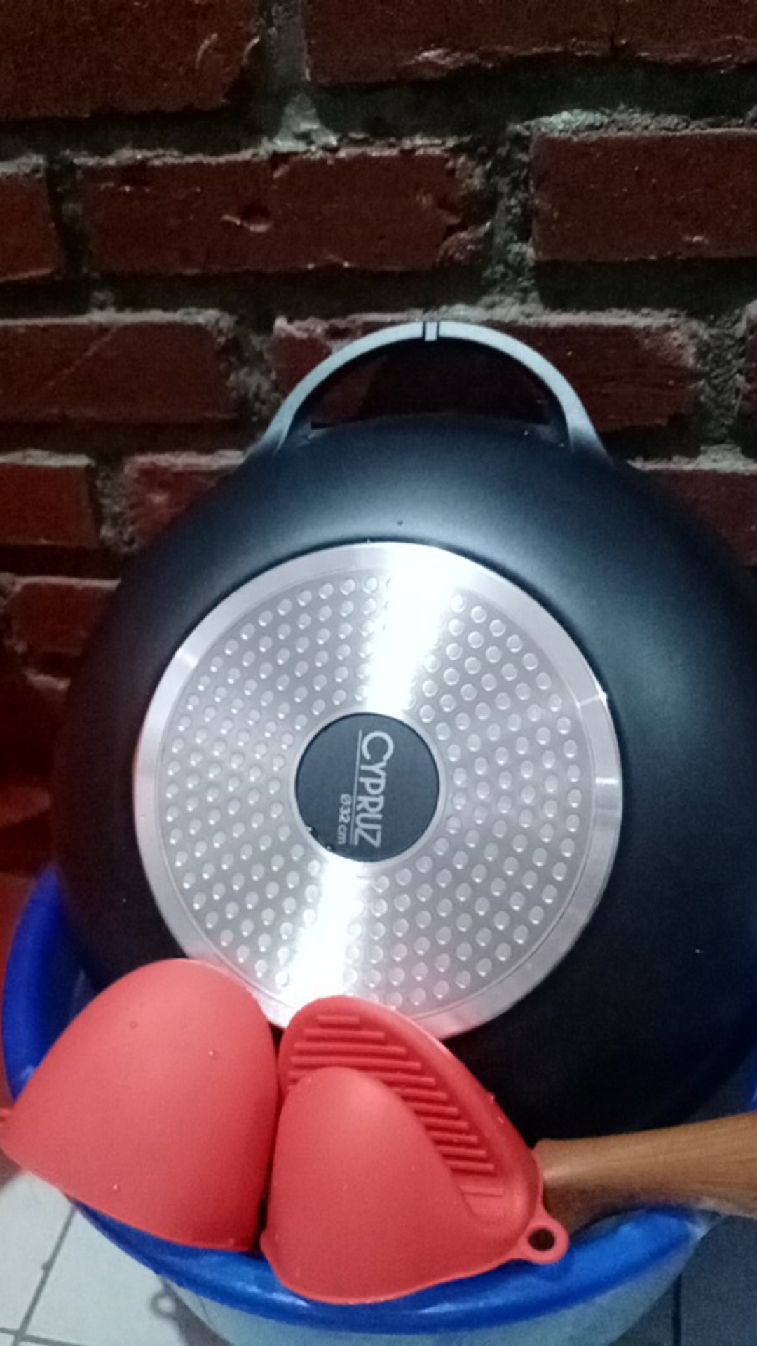 Cypruz - Wok (kuali)+lid Marble Die Cast Series 32cm Ki-0732-m