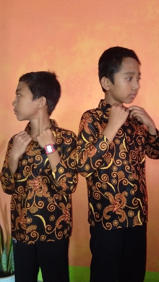 (bisa Cod) Baju Batik Anak Laki-laki Lengan Panjang Bisa Buat Sekolah Hari Batik//usia 2-10 Tahun