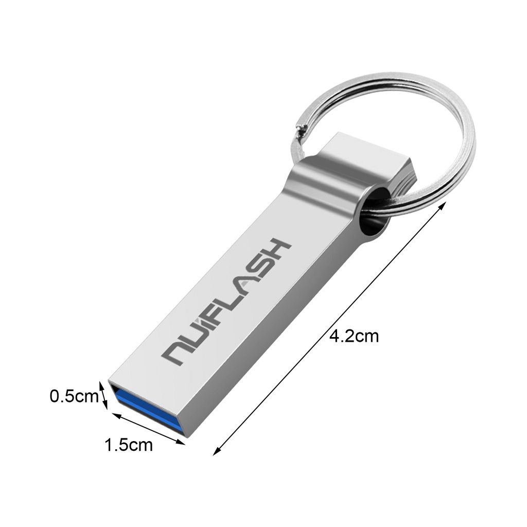 Flash Disk USB Mini Bahan Metal Anti Air Kapasitas 512GB / 1TB / 2TB Untuk Nuiflash U Disk Komputer