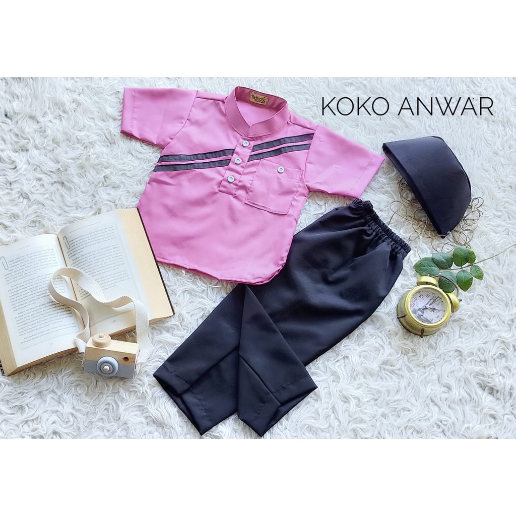 Koko Anwar Anak Unik/Busana Muslim Anak/Koko Anak