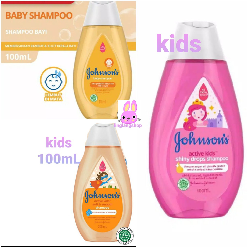 Johnson SHAMPO BABY / KIDS 100 mL bayi / anak rambut wangi lembut johnsons (no.248)