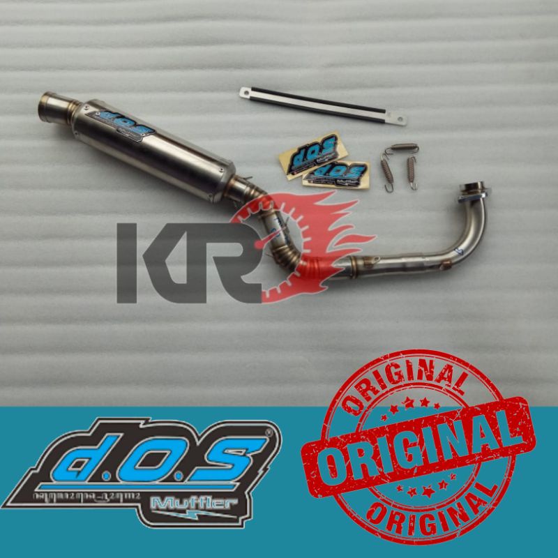 [100% Original] Knalpot DOS Stainles Corong Panjang Mio/beat Karbu Original