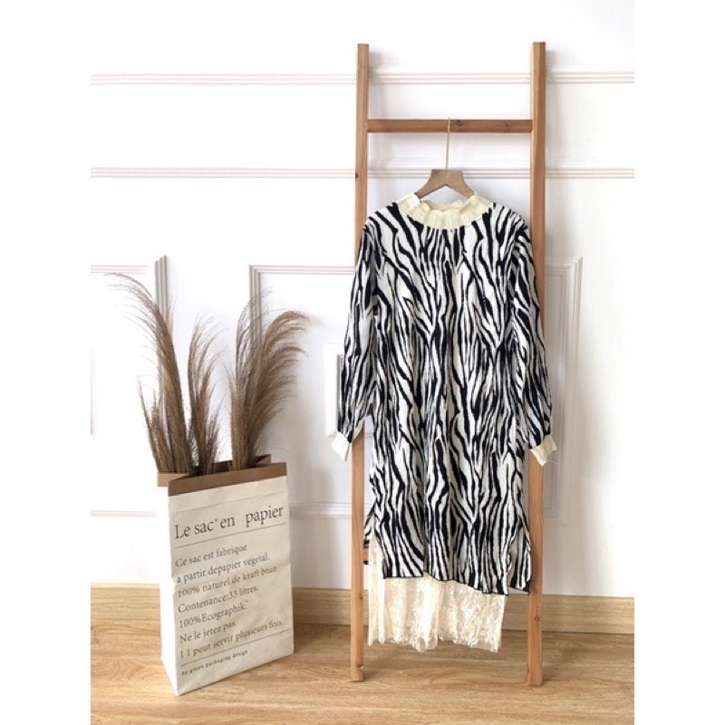 TUNIK ZEBRA MEWAH ELEGAN | DRESS DIOR | DRESS CANTIK