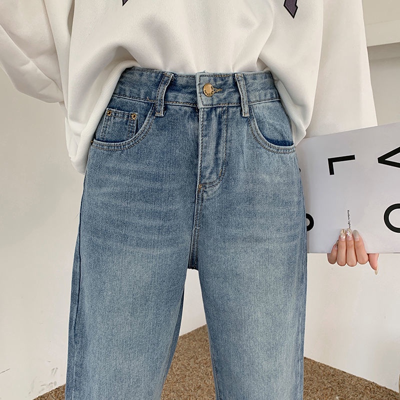 Termurah kekinian Import  korean style ripped highwaist celana jeans wanita