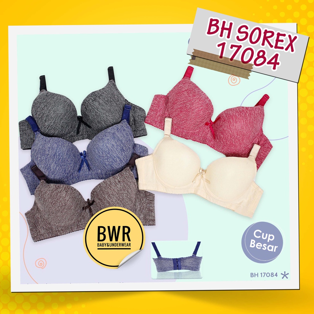 Bh Sorex 17084 Avanti Bra Busa Kawat Kait 3 / Bh Wanita Cup Besar Setara Cup C | Bwr