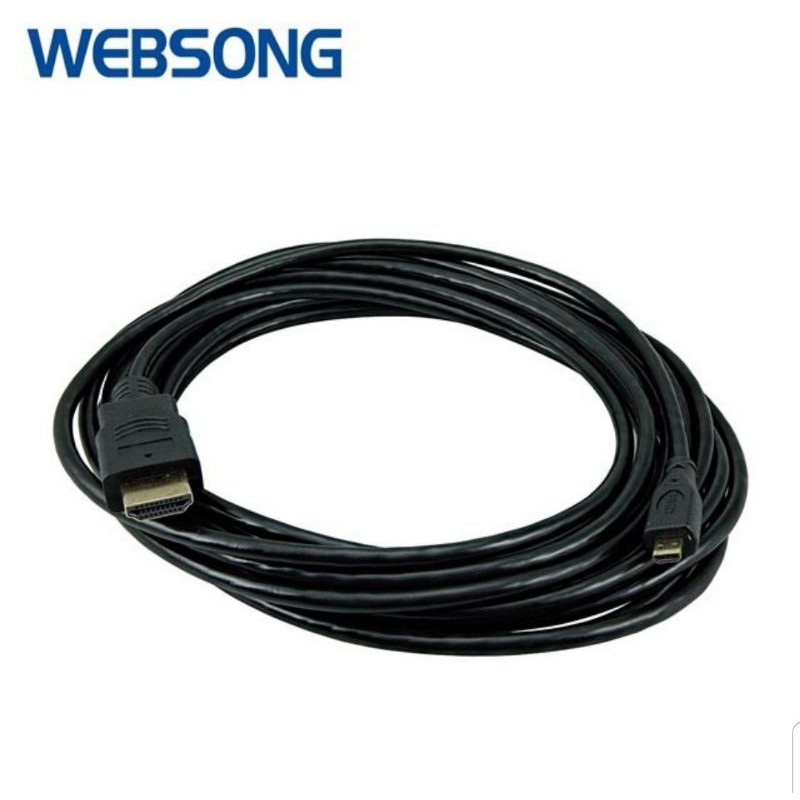 Kabel HDMI type A to HDMI Micro Type D 5M Full HD 1080P WEBSONG