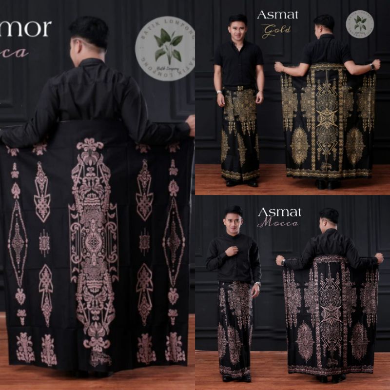 Sarung Batik Pria | Batik Lompong | Motif Wayang Punakawan Benowo Naga Abstrak Wadimor Asmat COD